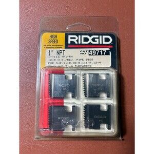 Ridgid 49717 1" NPT (RH) High Speed Alloy Steel Pipe Threading Dies